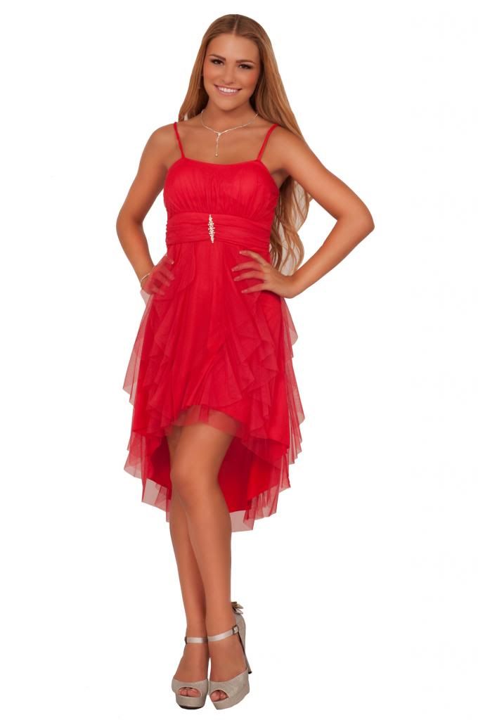 Teen Junior High Low Formal Prom Dance Party Empire Waist