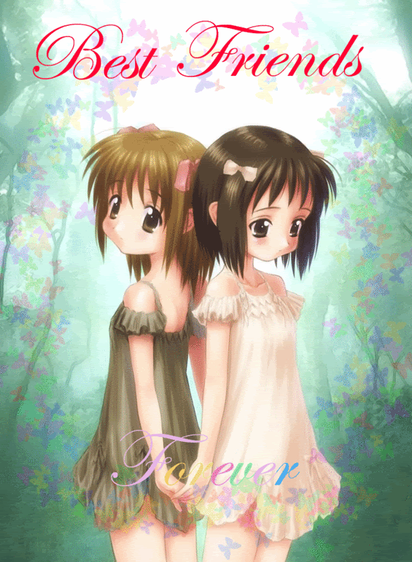 Best Friends - Anime gif by kawaii-anime | Photobucket