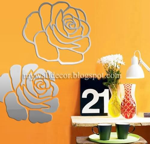 Wall Stickers on Removable Mirror Wall Stickers