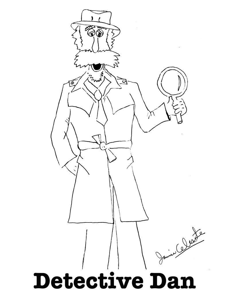 Detective Coloring Pages