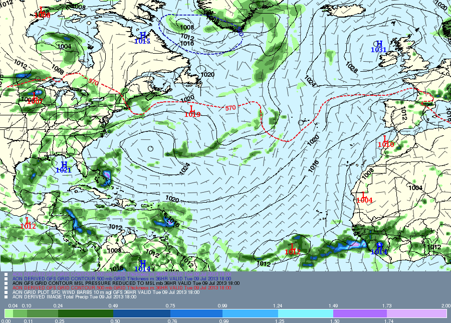 2013070806_AON_GFS_SFC_SLP_THK_PRECIP_WI