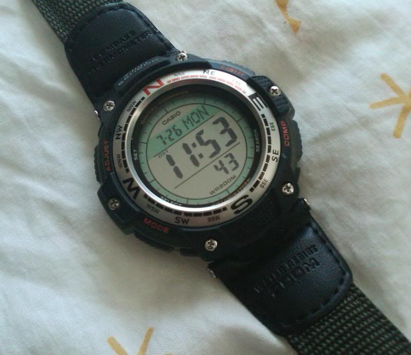 casio sgw 100 calibrate compass