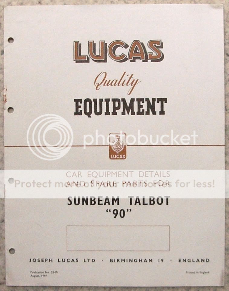 LUCAS Car Equipment Details & Spare Parts