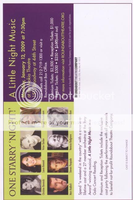 Little Night Music Ad Flyer Natasha Richardson Vanessa Redgrave Victor