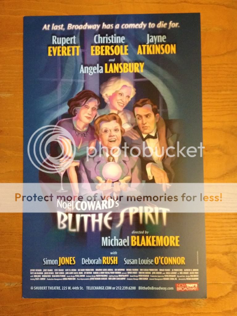 blithe spirit window card poster rupert everettt christine ebersole 